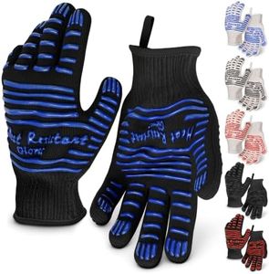 1 Pair Heat Resistant Gloves for Cooking, Grilling, BBQ, Aramid Knit
