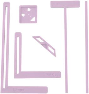 UPTTHOW 6Pcs Bookbinding Easy Scrapbooking Tool for Starter, Complete Great Stencils and Cutter Guide Kit Can Be Made Into Notebook Calender Junk Journal Handbook