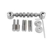 Guyker Stainless Steel Space Control Adjustable Roller Guitar Bridge Electric Guitar Replacement