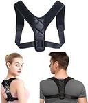 Posture Corrector for Women and Men - Adjustable Breathable Back Brace for Posture Widened Waist Back Support Upper Improves and Pain Relief from Neck, Back and Shoulder,Large(33-37 Inches)