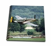 3dRose db_91303_2 North American P-51 D Mustang, War plane-US24 BFR0082-Bernard Friel-Memory Book, 12 by 12"