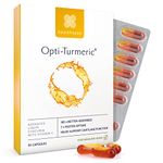 Healthspan Opti-Turmeric | High Strength 500mg Liquid Curcumin | Supports Cartilage Formation | Immune Health | 185 Times Better Absorbed & 7 Times Faster Acting Than Standard Turmeric (30 Capsules)