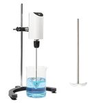 ONiLAB Lab Analog Overhead Stirrer, OLED Digital Overhead Stirrer, 10L Capacity, 200-2500 rpm,Max.Viscosity 10000mpas,Overhead Mixer with Support Stand