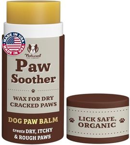 Natural Dog Company Paw Soother Balm, 2 oz. Stick, Dog Paw Cream and Lotion, Moisturizes & Soothes Irritated Paws & Elbows, Protects from Cracks & Wounds