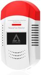 Natural Gas Detector CH4/Propane/Methane - Portable Natural Gas Leak Alarm with LED Light & Audible Alert, 100% Battery-Powered Gas Monitor for Home, RV, Kitchen, Apartment Safety (Battery Included)