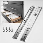 SHUHANG Drawer Runners Kitchen Drawer Runners Cabinet Drawer Slides 45 kg Load Capacity Full Extension with Ball Bearing Slides 200 250 300 350 400 450 500 550 600 mm, Side Mount 1 Pair