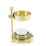 NKlaus Thrifty Incense Burner Incense Stand Brass Handmade Gold 2912