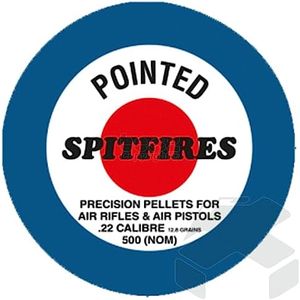 MR SERVICES HAZLEMERE LTD - SPITFIRE POINTED 22-5.5mm AIRGUN - AIR RIFLE PELLET TIN OF 500