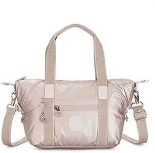 Kipling Womens Art Mini Tote Bag, Lightweight Small Weekender, Nylon Travel Handbag Crossbody Bag, Metallic Glow, Medium US