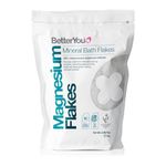 BetterYou Magnesium Original Bath Flakes, Natural Source of Zechstein Magnesium, Mineral Bath Flakes, Cleansing Bath Salts, Vegan & Palm-Oil Free, 1kg