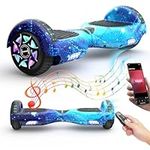 Hoverboards for Kids, 6.5" Two-Wheel Self Balancing Hoverboards, Hoverboard with Bluetooth Speaker and Colorful LED Lights, Gift for Boys and Girls