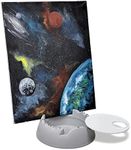 GoEasel is The Complete Painting Station. an All-in-One Easel Stand, Water Basin, and Brush Holder | for All Ages *Included with Easel is Color Palette and Canvas Clip* (Gray)