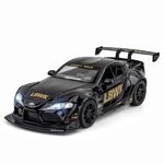 Minniq STORE Toyota Supra LBWK 1:24 Model Car with Box, Zinc Alloy Pull Back Toy car with Sound and Light for Kids Boy Girl Gift [Colors as Per Stock]