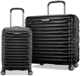 Samsonite Stryde 2 Hardside Expandable Luggage with Spinners, Stealth Black, 2PC Set (CO/LG)