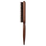 Boar & Nylon Bristle Teasing Brush -Teasing Comb with Rat Tail Pick for Hair Sectioning for Edge Control, Backcombing, Smoothing, and Styling Thin & Fine Hair to Create Volume