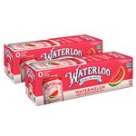 Waterloo Sparkling Water, Watermelon Naturally Flavored, Pack of 24, 12 Fl Oz Cans | Zero Calories | Zero Sugar or Artificial Sweeteners | Zero Sodium