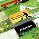 Custom Business Cards Customized with Logo Photo Text, Personalized Business Cards 100 PCS Printable Double Sided 3.5"x 2" Waterproof Business Cards - Lawn Care Template