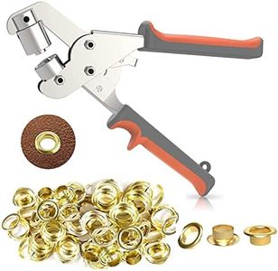 Grommet Tool Kit, TOPIND Grommet Handheld Puncher Tool Kits, Handheld Eyelet Hole Punch Pliers, for Fabric Paper
