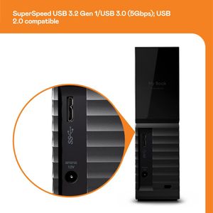 WD My Book 18TB External Hard Drive – USB 3.0 Desktop Storage