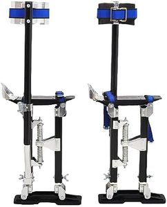 GESEXI 15”-23” Drywall Stilts Aluminum Tool Adjustable for Painters Walking Painting Taping, Black
