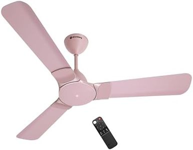 atomberg Erica Nuvo 1200mm BLDC Ceiling Fan with Remote | Award Winning Designer Fan | 5 star | High Air Delivery | Low noise operation | LED Speed Indicator | 3 Years Warranty (Lotus Pink)