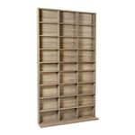 Atlantic Elite Media Storage Cabinet New/Improved Large 837CD/528DVD/624BR Weathered Oak PN38408141