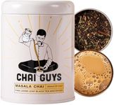 Chai Guys Authentic Masala Chai Blend, Loose Leaf Indian Tea, Freshly Ground Spices & Assam Tea, 28 Servings Tin