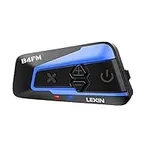 LEXIN 1pcs B4FM 10 Riders Motorcycle Bluetooth Headset with Music Sharing, Helmet Bluetooth Intercom with Noise Cancellation/FM Radio, Universal Communication Systems for ATV/Dirt Bike
