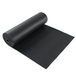 AMGSH Sponge Neoprene Foam Without Adhesive Foam Rubber Sheet Roll for DIY Gaskets Pads Seals Crafts Flooring or Cushioning of Anti-Vibration (1, Black, 1/4" Thick X 17" Wide X 80" Long)