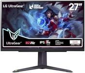 LG UltraGear™ 27GR75Q-B Ecran PC Gaming 27" - dalle IPS résolution QHD (2560x1440), 1ms GtG 165Hz, HDR 10, sRGB 99%, AMD FreeSync Premium, compatible NVIDIA G-Sync, inclinable, réglable en hauteur