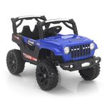 Shipeeship Studer Battery Operated Jeep for Kids Ride on Toy Kids Car with Bluetooth Music & Light Electric Car Jeep Battery Car for Kids to Drive, Blue