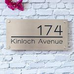 Custom Modern House Numbers for Outside 304 stainless steel,Address Plaque,House Sign Housewarming Gift (30x15cm)