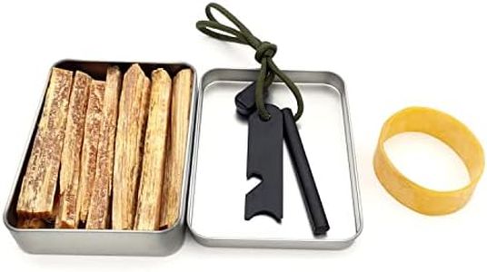 CZ-XING Fire Starter Kit Set ，Emergency flint starter, Magnesium rod Flint Fire Starter(fire rod) waterproof box, Outdoor Fatwood Stick Fire Starter Survival Tool