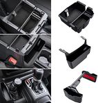 Eamplest Center Console Organizer for Jeep Wrangler JL/JLU 2018-2023 2024 2025 and Gladiator JT 2020-2025 Accessories Gear Shift Side Tray Organizer, Hanging Armrest Storage Box-3PCS (Not for JK/JKU)
