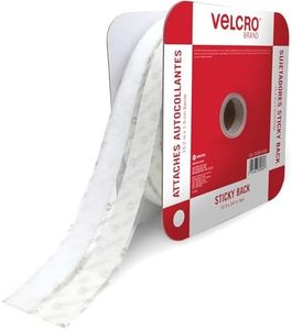 VELCRO Brand - Sticky Back Tape Bulk Roll | 50 ft x 3/4 in | White | Cut Hook and Loop Adhesive Strips to Length | Create Vertical Storage, Save Space, Keep Your Home, Office or Work Site Organized