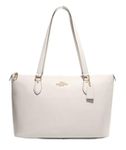 COACH Women's Gallery Leather Tote, Chalk, L