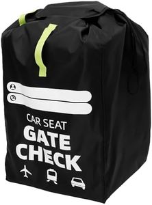 KTCINA Sac de voyage pour siège de voiture - En tissu Oxford - Avec sangles d'épaule et poignée - Étanche - Pour portail, chèque, sac à dos rembourré pour siège de bébé et enfant, Noir , Étanche