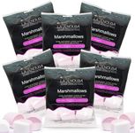 La Nouba Sugar-Free Marshmallows – 6 Bags – 2.7 oz. – Low Calorie, Low Carb, Fat-Free and Gluten Free Snack – Traditional Delicious Taste – All Natural and Healthy Marshmallows