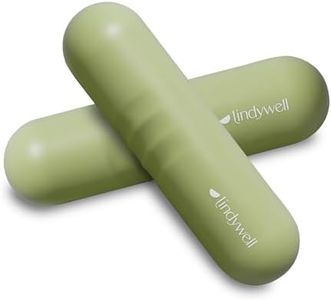 Lindywell 2 lb hand weights for women set of 2 - soft grip walking hand weights sets for women or men 2.2lbs each for fine-toning, Pilates, physical therapy, travel