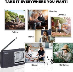 XHDATA D219 Portable AM/FM Radio – Compact, Grey