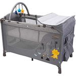 Little Story Folding Cot and Playard, Baby Playpen for Babies, Toddlers, Kids, Portable Travel Baby Bed Cot - Convertible Crib for Kids Babies Suitable Age 0 Month-4+ Years