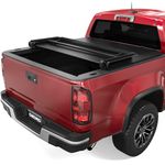 oEdRo Soft Tri-fold Truck Bed Tonneau Cover Compatible with 2015-2022 Chevy Colorado/GMC Canyon with 6ft Bed, Fleetside