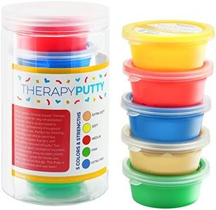 Playlearn Therapy Putty - 5 Strengths - Stress Putty for Kids and Adults - Extra Soft to Firm