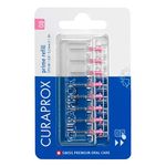 Curaprox Interdental Brushes CPS 08 Prime Refill, Pack of 8, Pink, 0.8 mm Diameter, 3.2 mm Effectiveness, Refill Pack, Without Holder