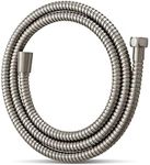 OFFO Shower Hose Brushed Nickel Kink Free Stainless Steel Shower Hose Attachment Electroplating Handheld Shower Head Hose Flex Hoses Extension with Brass Insert & Nut for Pet Bathing Cleaning 1.5m