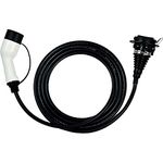 WAI EVC22332-5EXT Type 2 Female to Type 2 Male Extension, 22 KW, 32 Amp Three Phase Electric Vehicle/EV Charging Cable, 5 Meter , Black