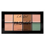 L.A GIRL Pro Sculpt Concealer Palette Light Professional Light Weight Multi-Purpose Full Coverage Matte Cream Concealer Color Corrector Palette, 1 Count