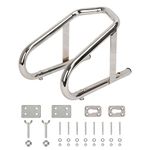 PEAKTOW Luxury Removable Chrome-Plated Motorcycle Stand Wheel Chock, Fits 5.5” Wide Tire. PTM0104