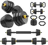 FEIERDUN Adjustable Dumbbells, 40lb