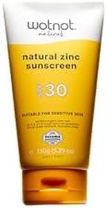 Wotnot Natural Non-Nano Zinc Sunscreen SPF30 Sensitive Skin Mineral Family Sunscreen Daily Face Body Sun Care Fragrance Free 150g